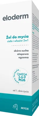 Immagine prodotto di Eloderm, Gel detergente per corpo e capelli 2in1, 200 ml