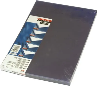 Image de Couverture de reliure A4 O-Clear Standard Transparent Clear /100pcs / ^OK.002^