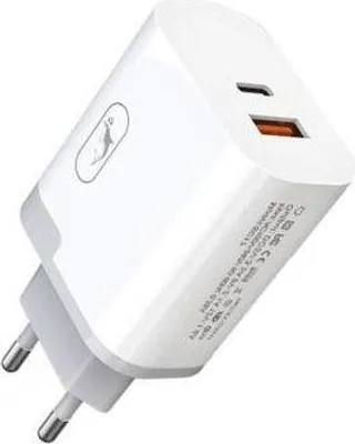 Produktbild von SkyDolphin SC17 Schnelladegerät USB-C PD + USB-A 18W, weiß