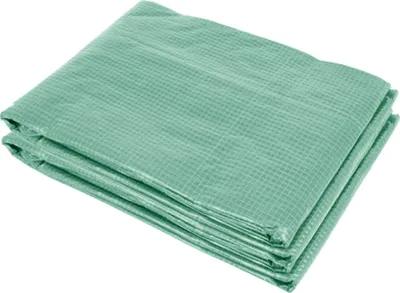 Produktbild von Outsunny Ersatzfolie Ersatzabdeckung 300 x 300 x 200 cm mit Fronttür, 6 Fenster reißfest Gewächshausfolie, Gartenfolie für Gewächshaus, Treibhaus, Frühbeet, Grün