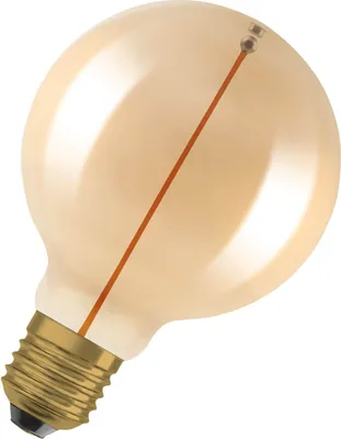 Produktbild von LEDV Vintage 1906 Filament Magnetic Globe95 gold E27 2,2W 120lm 2700K D95