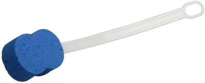 Produktbild von 1x Behrend Rückenschwamm als Dusch- und Badehilfe mit Kunststoffstiel, 56 cm