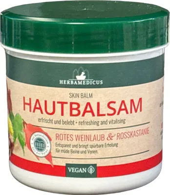 Produktbild von Herbamedicus Rotes Weinlaub & Rosskastanie Hautbalsam 250 ml