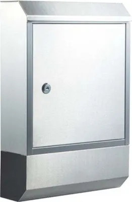 Produktbild von Briefkasten mit Zeitungsfach Edelstahl 50x30 Postkasten