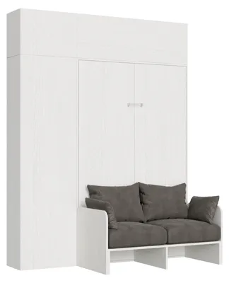 Immagine prodotto di Letto Matrimoniale Francese a Scomparsa Salvaspazio con Sofà Kentaro H250 cm Bianco