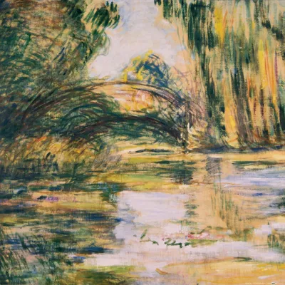 Obrázek produktu pro Claude Monet Art Print Obraz - Lekníny: Most, 1899 (40 x 40 cm)