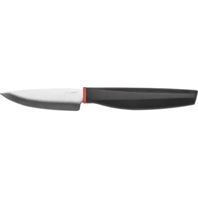 Obrázok produktu pre LAMART LT2131 Nôž na lúpanie, veľmi ostrá čepeľ a ergonomická rukoväť, nerez / ABS silikón, strieborná / čierna / červená,  dĺžka ostria - 9 cm, dĺžka noža – 20 cm