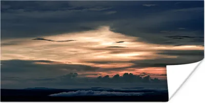 Produktbild von MuchoWow® Poster Ein wunderschöner Himmel hängt über dem Phu Hin Rong Kla National Park. 150x75 cm - ohne Rahmen