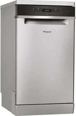 Obrázek produktu pro Whirlpool WSFO 3O23 PF X, Stojací, Úzká (45 cm), Nerezová ocel, Černá, Knoflíky, Senzor, LED