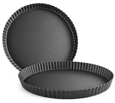 Backform, krullend, Ø 26 cm, antihaftbeschichtet, herausnehmbarer Boden
