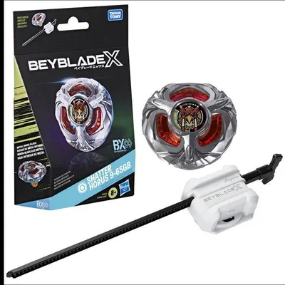 Immagine prodotto di Beyblade X Starter Pack: Top "Shatter Horus" 9-65GB BX Infinity Takara Tomy, modello Endurance con lanciatore, adatto a bambini dai 8 anni in su