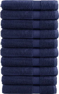 Produktbild von Premium Saunatücher SOLUND 10 Stk. Marineblau 80x200 cm 600 g/m²