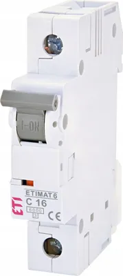 Immagine prodotto di ETI | Interruttore Automatico ETIMAT 6 - 1P C16 - 230V - 6kA - IP20 - Protezione Affidabile - Installazione Facile