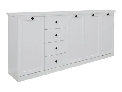 Image de Brax Buffet 4 portes et 4 tiroirs, blanc.