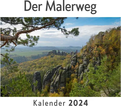 Produktbild von Der Malerweg (Wandkalender 2024, Kalender DIN A4 quer, Monatskalender im Querformat mit Kalendarium, Das perfekte Geschenk)