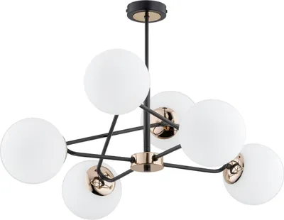 Zdjęcie produktu dla Lampa sufitowa czarna SAGITO biała Alfa 63099