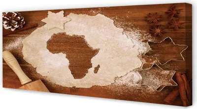 Produktbild von Leinwandbild 125x50 Wandkunst Küchen Teigroller Afrika