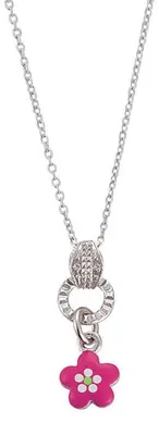 Produktbild von Scout Halskette Blume 261066200 Silber 925 Emaille pink