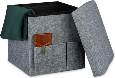 Produktbild von Klapphocker mit Taschen Linne