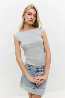 Produktbild von Ärmellose Bluse, Light Grey, XS