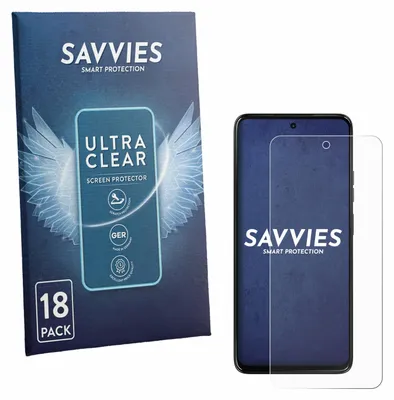 Produktbild von 18x Für Motorola Moto G47 Schutzfolie Savvies Displayschutz Display Schutz Folie Klar Transparent