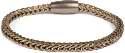 Produktbild von styleBREAKER Damen Armband Zopfkette Magnetverschluss, Gold