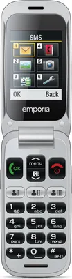 Produktbild von Emporia ONE, Klappgehäuse, 6,1 cm (2.4"), 2 MP, Bluetooth, 900 mAh, Schwarz, Grau