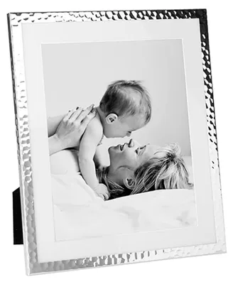 Produktbild von FINK Bilderrahmen MILAN 20x25 cm - Fotorahmen aus Metall versilbert, glatt, silber, mit Glas, für Hochzeitsfotos