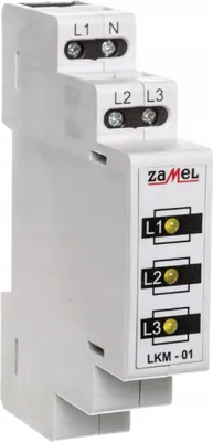 Immagine prodotto di segnale trifase LED giallo Indicatore di funzionamento LKM-01-10 Zamel