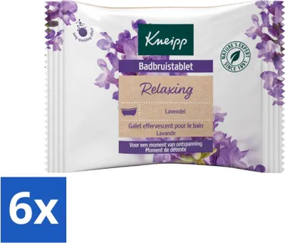Zdjęcie produktu dla Kneipp - Tabletka do kąpieli - Lawenda - Opakowanie Advantage - 6 szt