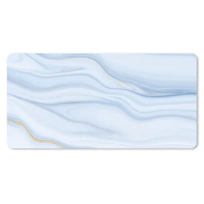 Produktbild von MuchoWow® Schreibtischunterlage Marmor - Welle - Blau - Muster - Marmoroptik - Pastell 80x40 cm - XXL Mauspad - Gaming Mauspad