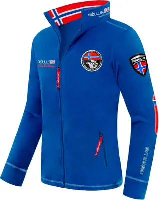 Produktbild von Nebulus Fleecejacke EXPLORE Herren, warme Fleece Jacke, mit langem Full-Zip Reißverschluss, Q800 - Herren, kobaltblau, XL