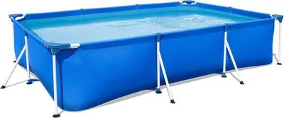 Produktbild von Famanu Aufstellpool 300 x 201 x 66 cm - Rechteckig aus PVC und Stahl - Kapazität 3300 L