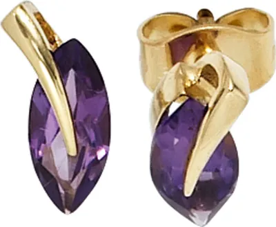 Produktbild von JOBO Ohrstecker 585 Gold Gelbgold 2 Amethyste Ohrringe