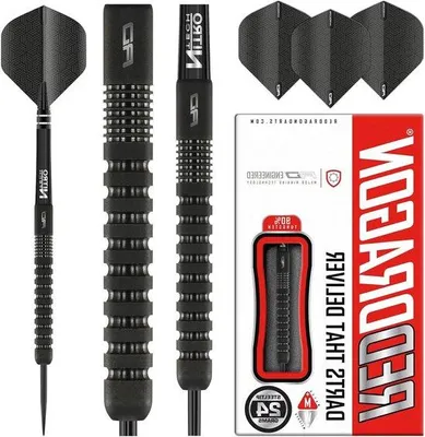 Productafbeelding van 20-22-24 gram wolfraam dartpijlen met flights en dartschachten - professionele darts