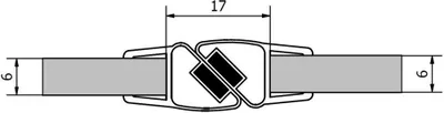 Produktbild von Polysan 2-Magnetischedichtungset, Länge 2000mm für 6mm Glas