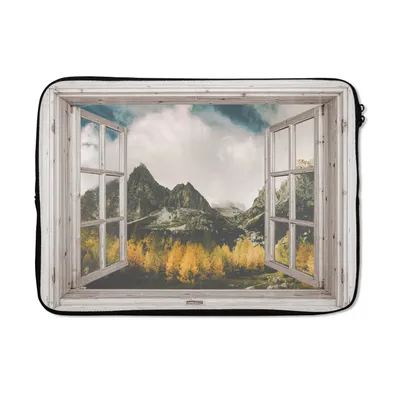 Produktbild von MuchoWow® Laptop Hülle 13 Zoll Aussicht - Berg - Herbst Laptoptasche - Laptophülle - Sleeve - Rundumschutz