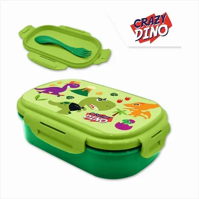 Image de Boîte à lunch avec couverts - Dinosaures