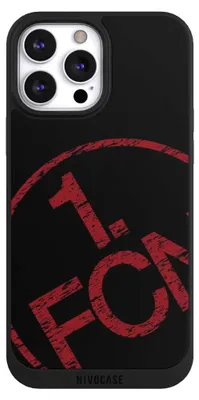 Produktbild von NIVOCASE Handyhülle für Apple iPhone 13 Pro Max  Hülle NIVOpure Case Schwarz 1. FCN Fanartikel Textur
