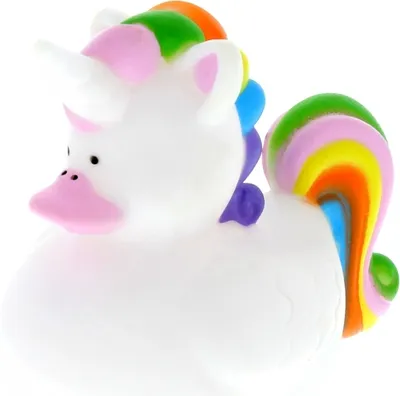 Produktbild von Bade Ente Einhorn quietschend aus PVC