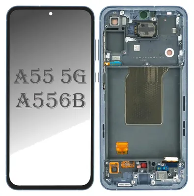 Produktbild von Original AMOLED Display Touchscreen Bildschirm Rahmen Dunkel Navy Blau für Samsung Galaxy A55 5G A556B & Werkzeug