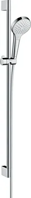 Produktbild von hansgrohe Brauseset, Croma Select S, Vario, Stange 90cm, Schlauch 160cm, weiß/chrom, 1 Stk.