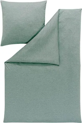 Produktbild von Estella Atelier Mako-Interlock-Jersey TAKOMA Bettwäsche-Garnitur Farbe mint Größe 155x200 + 80x80 cm