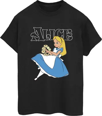 Produktbild von Disney - "Alice in Wonderland" T-Shirt für Damen BI8706 (XXL) (Schwarz)