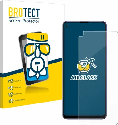 Produktbild von BROTECT Schutzglas für Samsung Galaxy A21s Schutzfolie Panzer Folie Glas Display Schutz klar