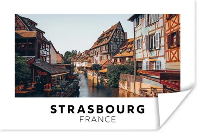 Produktbild von MuchoWow® Poster Frankreich - Haus - Restaurant 120x80 cm - Bilder