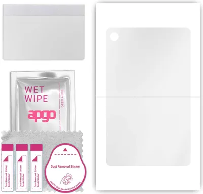 Produktbild von apgo Rückseite Schutzfolie, klar, kompatibel mit Lenovo Tab B10 HD 2nd Gen, Hinten Hydrogel-Displayschutzfolie mit Positionierhilfe, kratzfest, einfache Montage