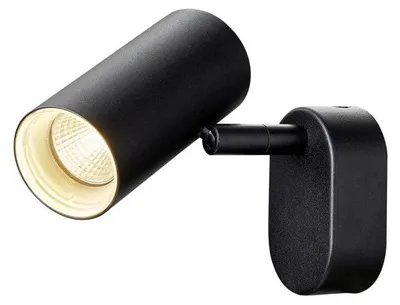Productafbeelding van Opbouwspot Noblo zwart enkel 2700K
