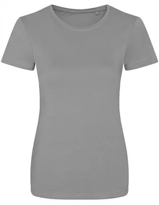 Produktbild von Ecologie EA001F | Damen Cascades Ladies` Tee / 100% Baumwolle - Farbe: Heather Grey - Größe: L