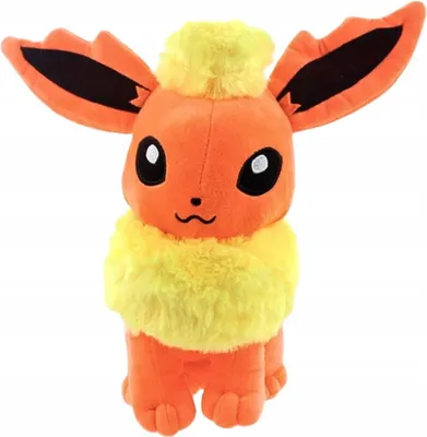Produktbild von Pokemon Go Plüschfigur Evoli Flamara Evolution 30 cm